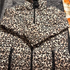 Nuage Leopard Print Puffer Jacket